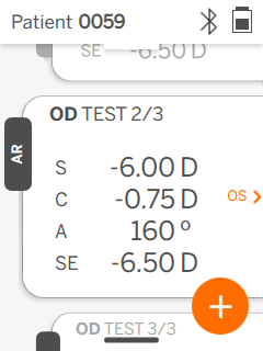 Screenshot of QuickSee Free results display