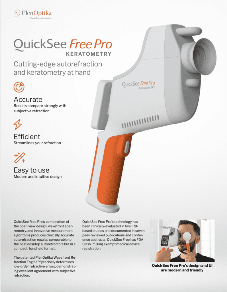 QuickSee Free Spec Sheet preview
