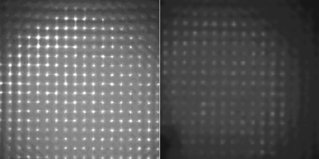 Images of Shack-Hartmann spot diagrams