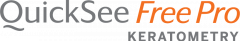 QuickSee Logo gratuito per cheratometria Pro